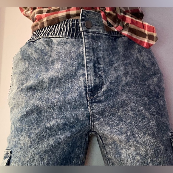 acid wash cargo joggers - Picture 5 of 6